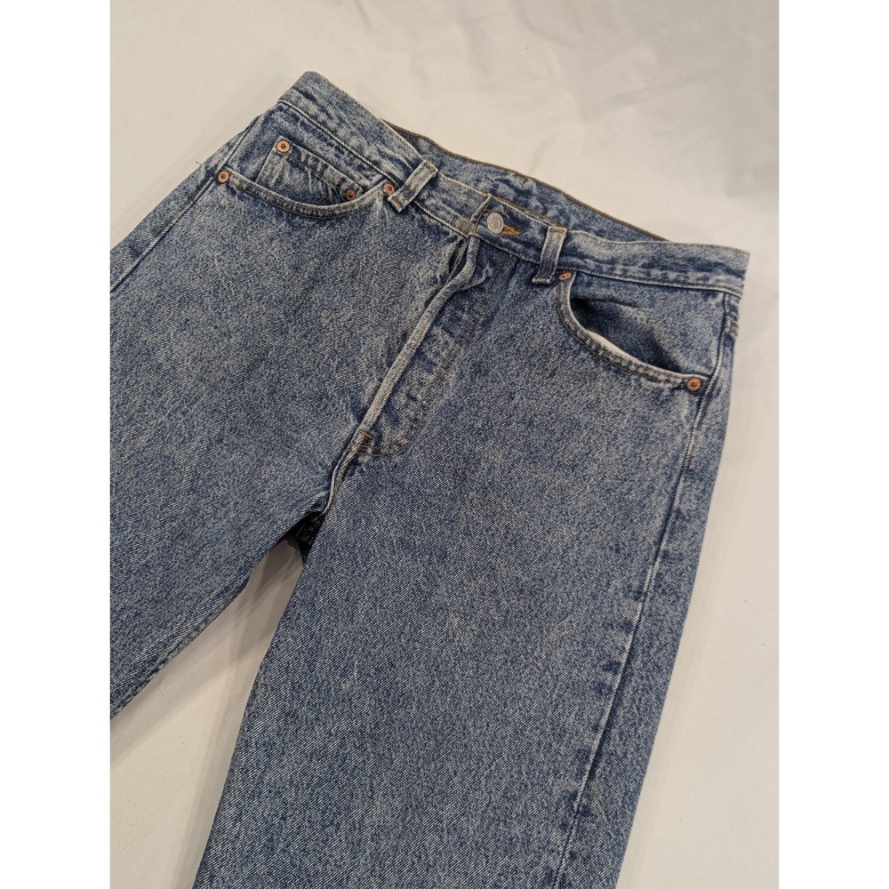 Vintage 1980's Levi's 501 jeans 32x30 (33x34 Tag) Acid Wash USA Button Fly SFG61